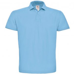 B&C 100% Cotton Men's Polo Shirt - Light Blue