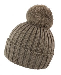 Knitted Hat With Pom custom Brading