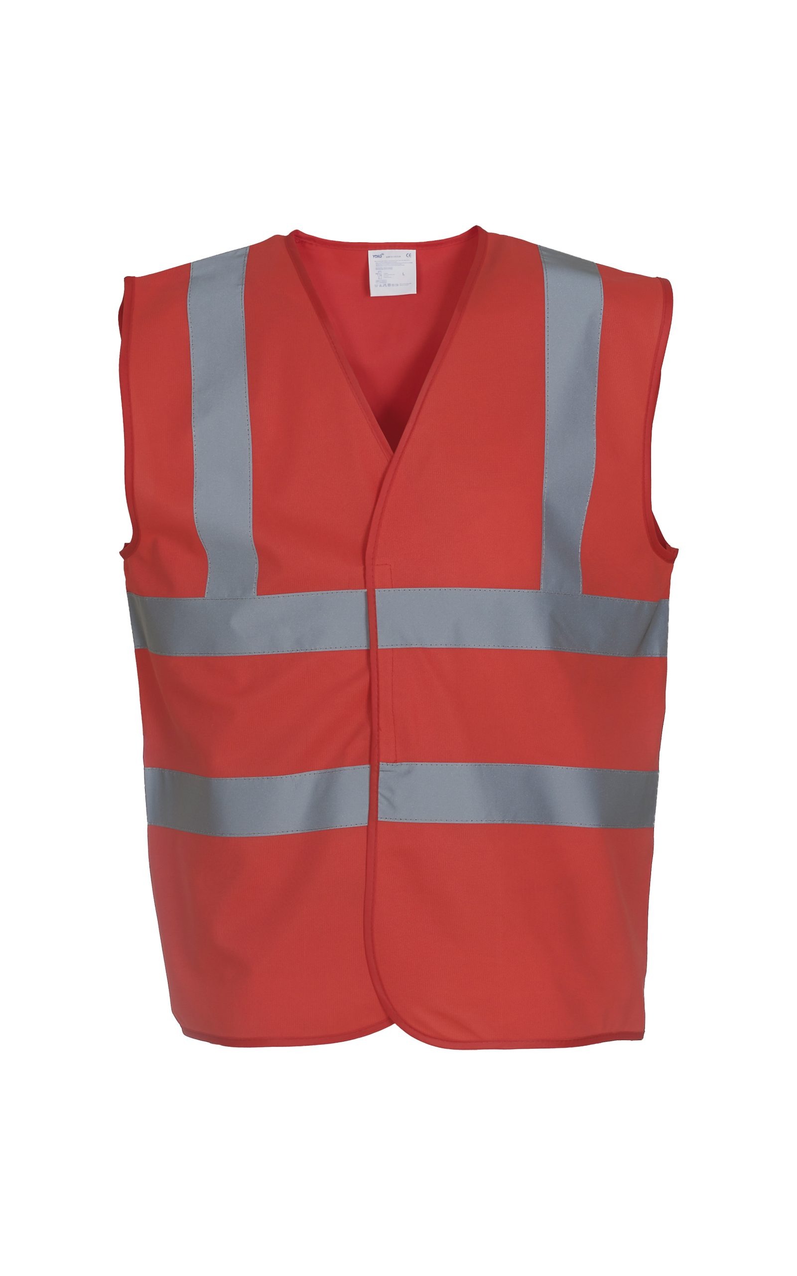 Coloured HIigh visibility Vests branded