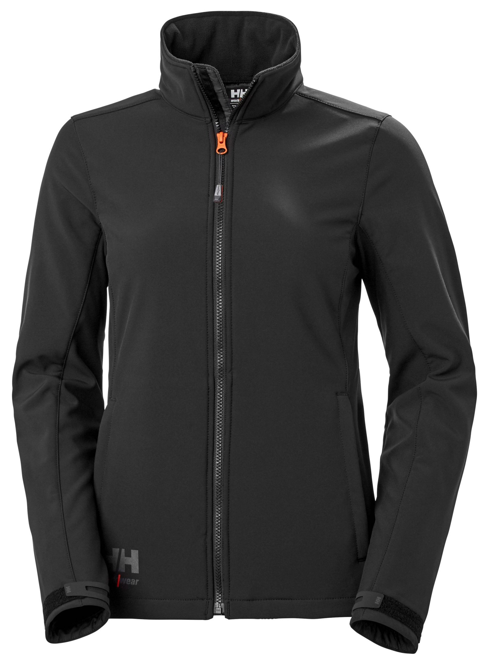 Helly hansen softshell jacket in black for work wear uniforms