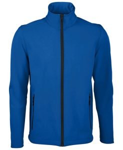 Race SoftShell Men's Jacket full zip with pockets in navy or black
