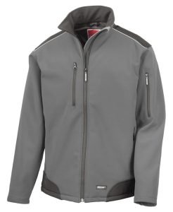Ripstop Softshell workwear jacket designed with a tough ripstop outer and reinforced black CORDURA&reg; shoulder and elbow panels, it&rsquo;s made to stand up to demanding environments