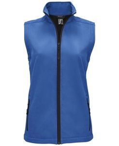 Race Softshell Ladies Bodywarmer with two pockets in a softshell