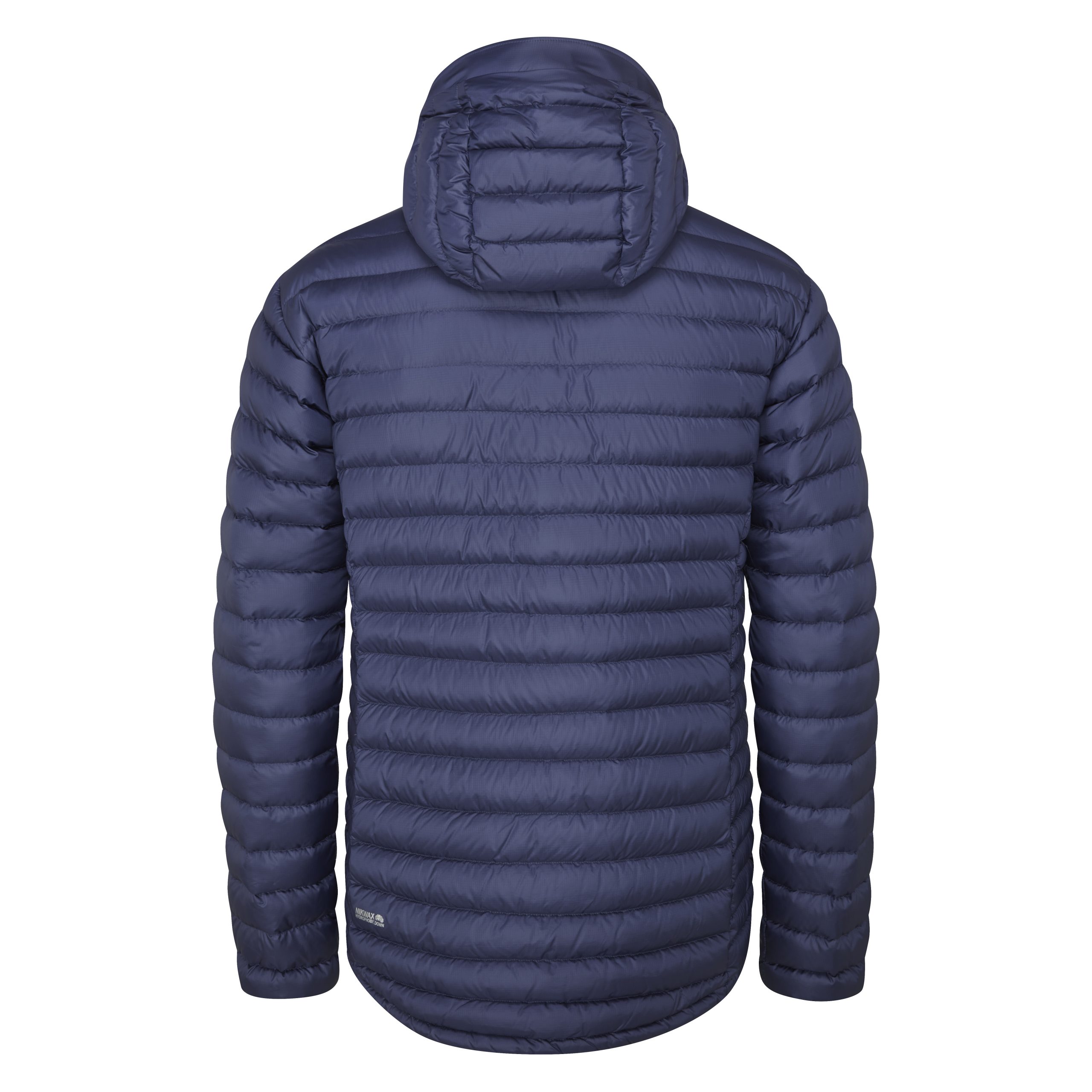 Men's padded navy jacket by Rab with pockets customise with your company logo