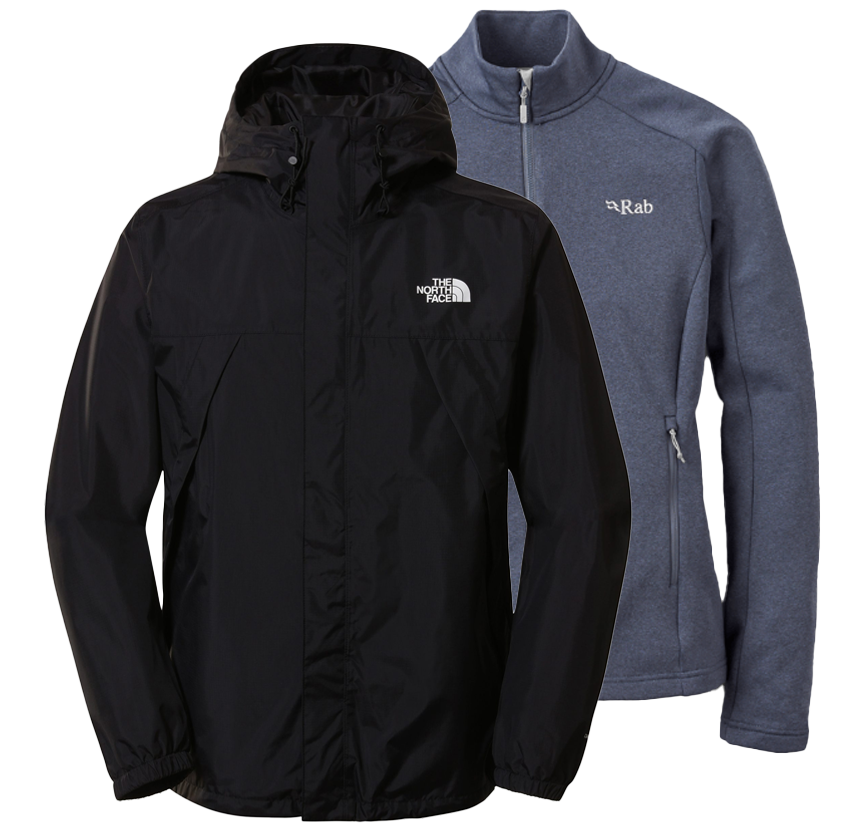 two color variants of a polo t-shirt, embroidered with a custom logo on the chest