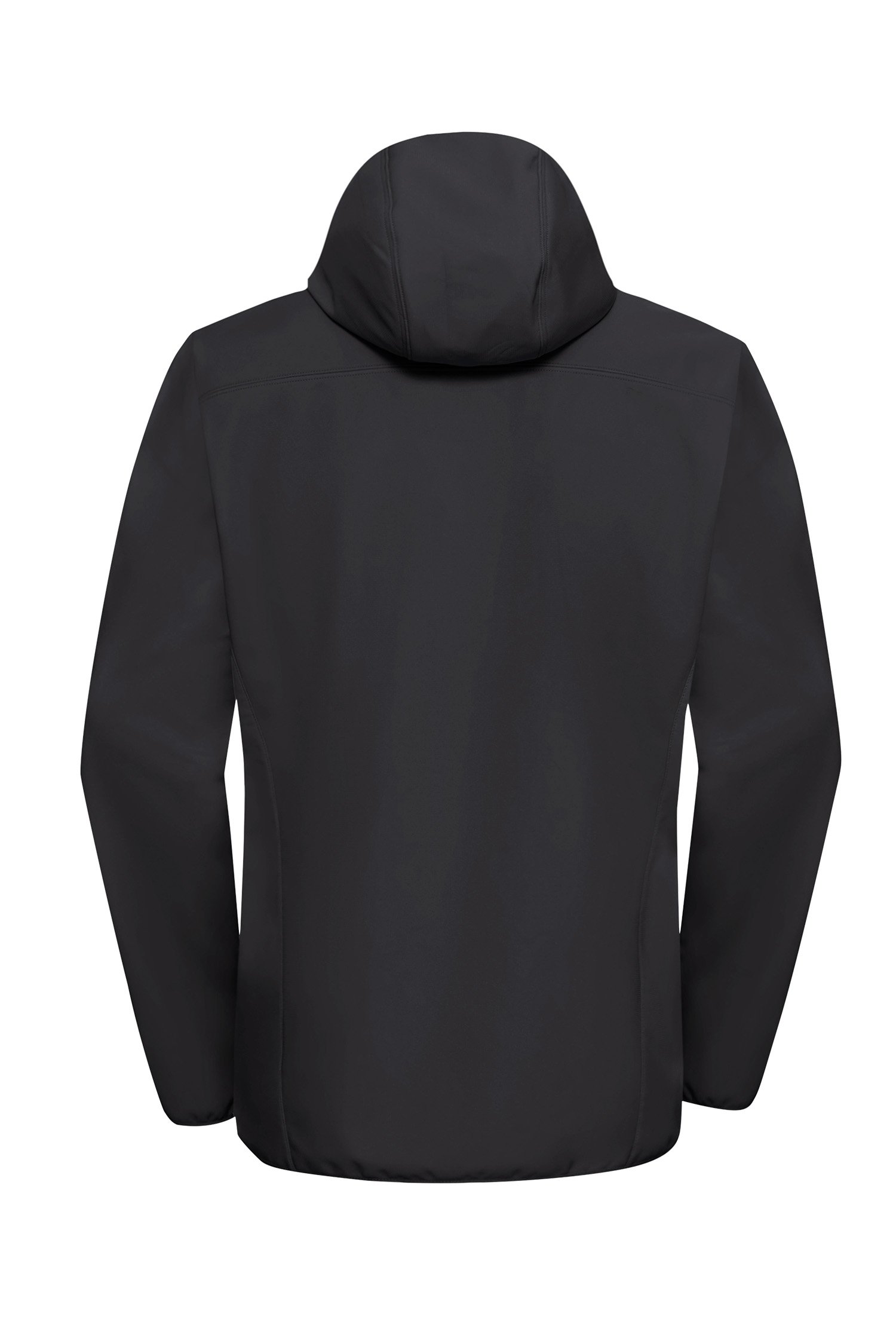 Softshell jacket in black with zip by Jack Wolfskin