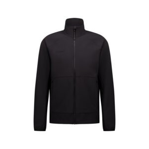 Softshell jacket in black for men by Mammut