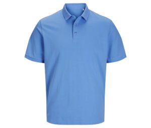 Men's blue polo t-shirt, short sleeve