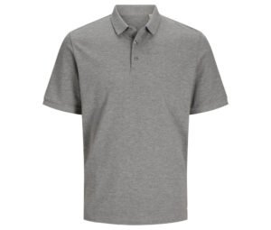 Men's Light Grey polo t-shirt, short sleeve, Jack & Jones