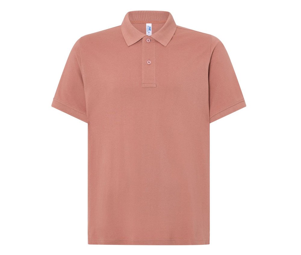 men's polo tshirt with button on front in a light cool material