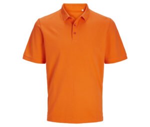 Men's Orange polo t-shirt, short sleeve, Jack & Jones
