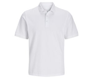 Men's White polo t-shirt, short sleeve, Jack & Jones