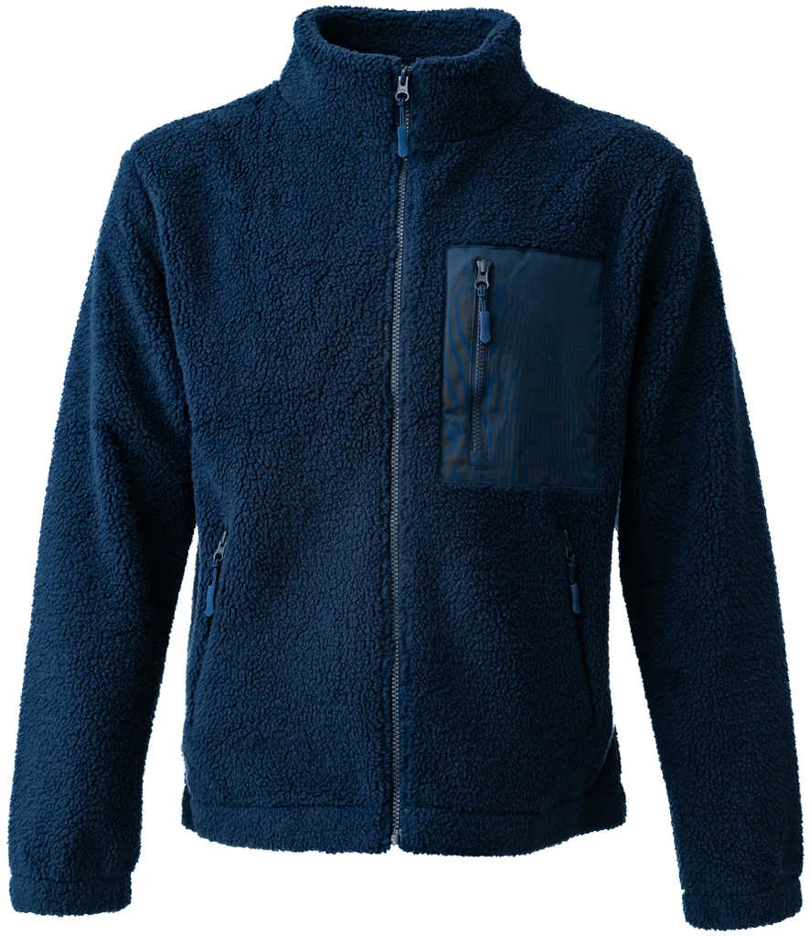 Unisex Full Zip Borg Fleece Jacket - Ravine